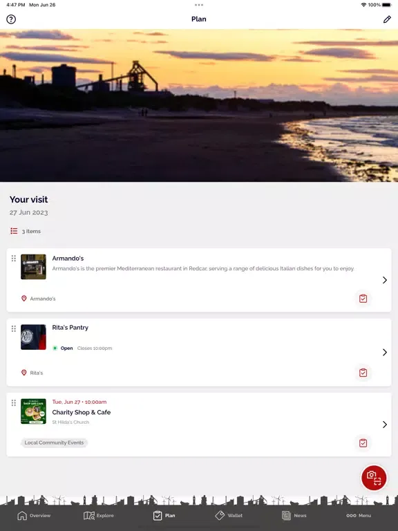 ภาพหน้าจอของ Redcar Athletic Football Club iPad 