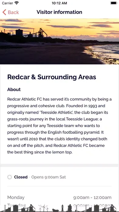 ภาพหน้าจอของ Redcar Athletic Football Club