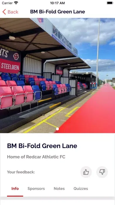 ภาพหน้าจอของ Redcar Athletic Football Club