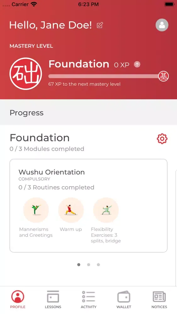 Zrzuty ekranu Sino Wushu