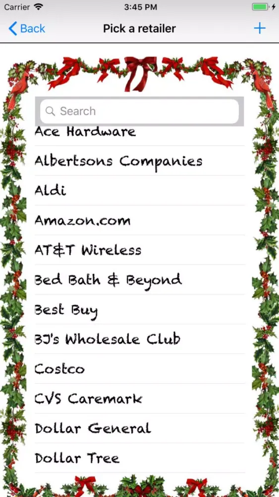 Zrzuty ekranu Gift List Tracker