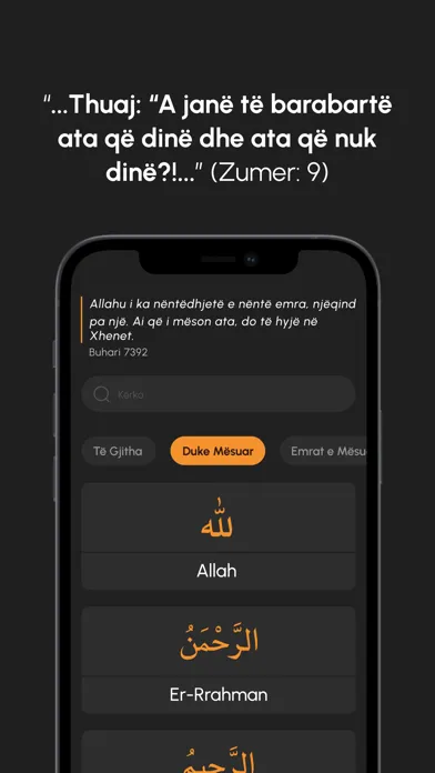 Capturas de pantalla de Emrat e bukur të Allahut