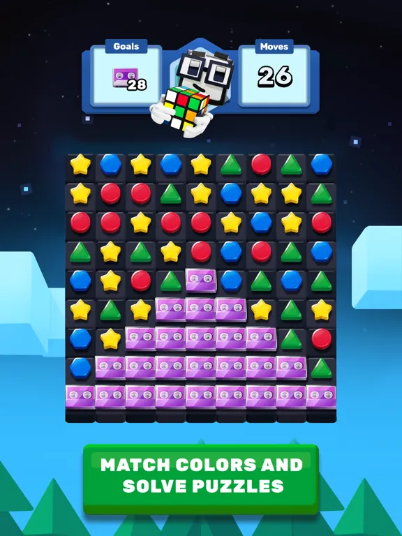 تصاویر Rubik's Match 3 - Cube Puzzle iPad 