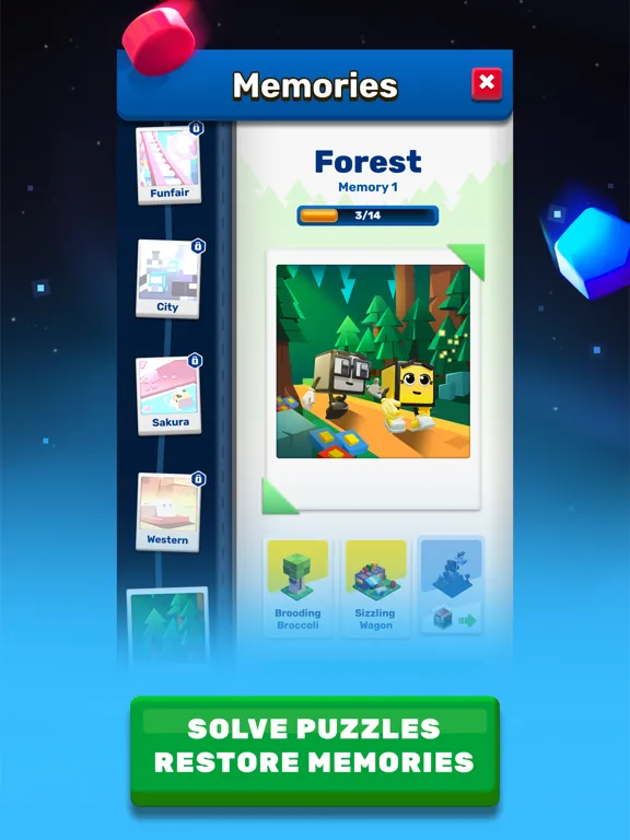 تصاویر Rubik's Match 3 - Cube Puzzle iPad 