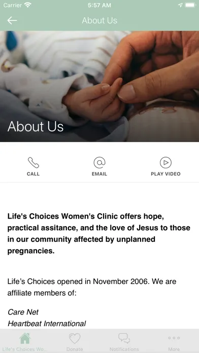 ภาพหน้าจอของ Life's Choices Women's Clinic