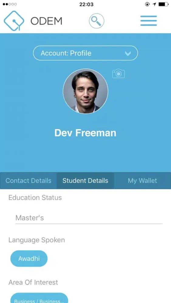ODEM.IO Ekran Görüntüleri