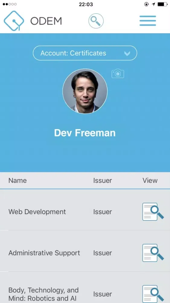 ODEM.IO Ekran Görüntüleri