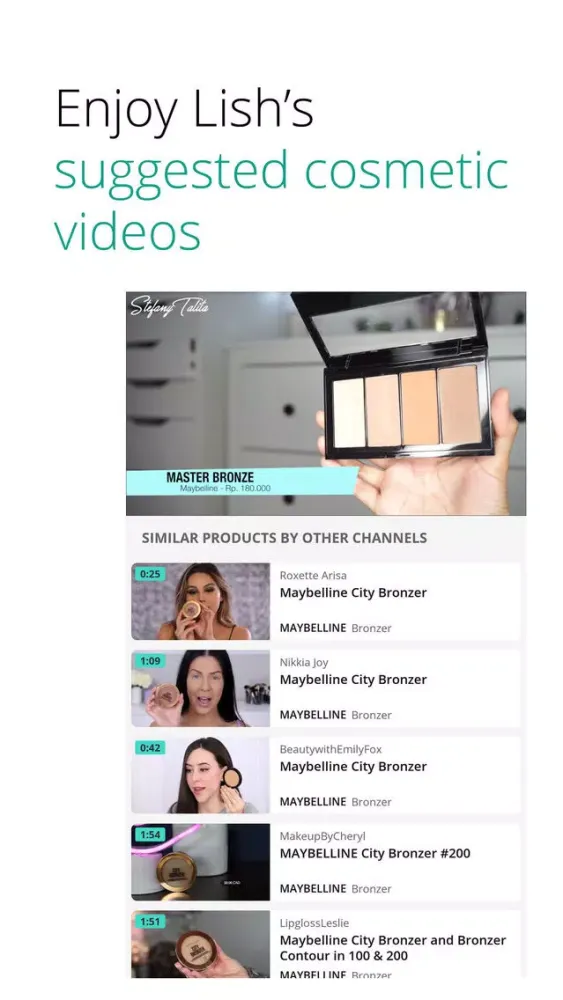 Скриншоты Lish - Makeup, Skincare Video