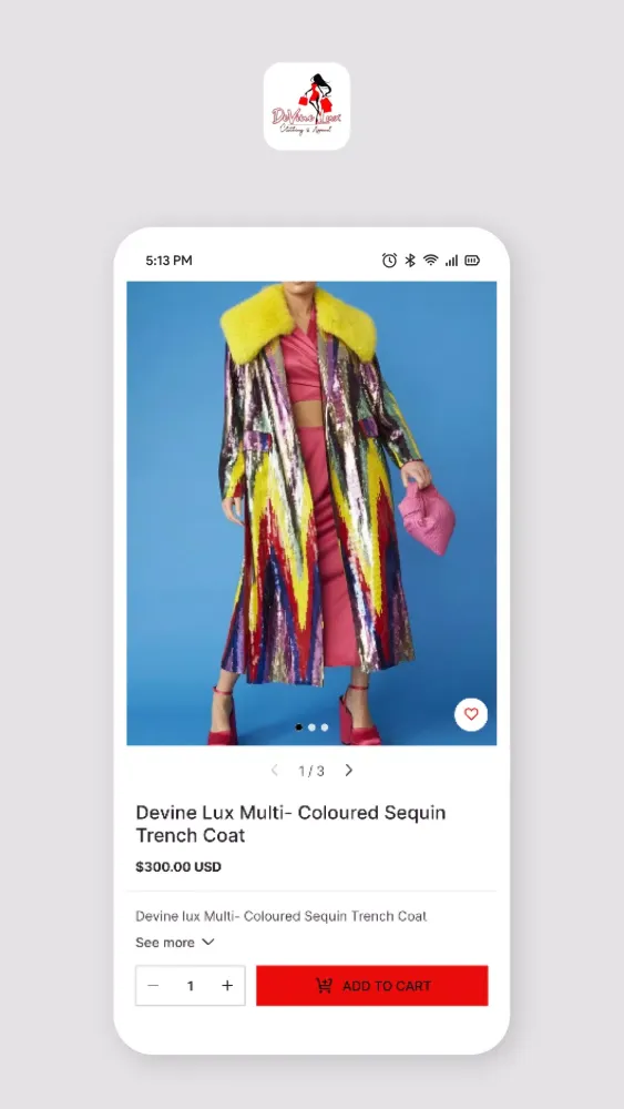 Ảnh chụp màn hình của DeVine Lux Clothing & Apparel