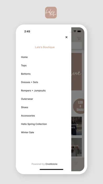 Tangkapan layar Lala's Boutique