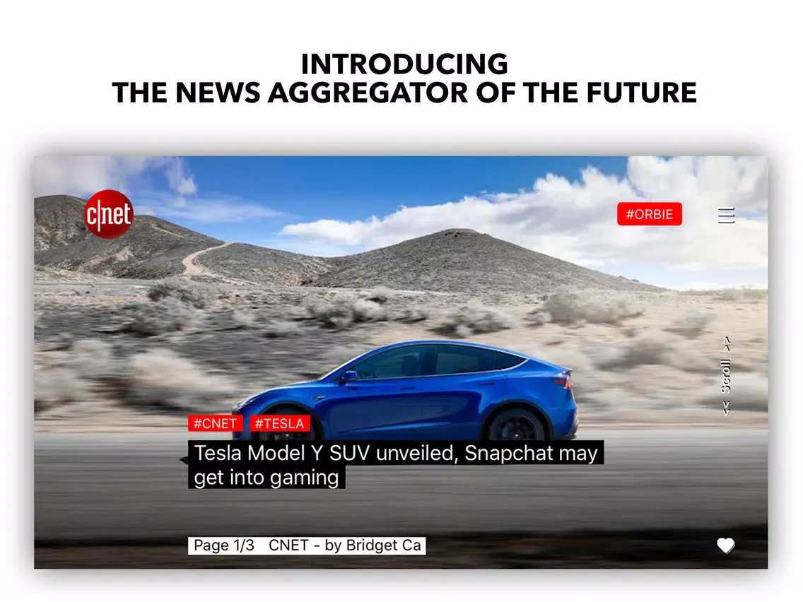 Zrzuty ekranu Orbie News VR iPad 
