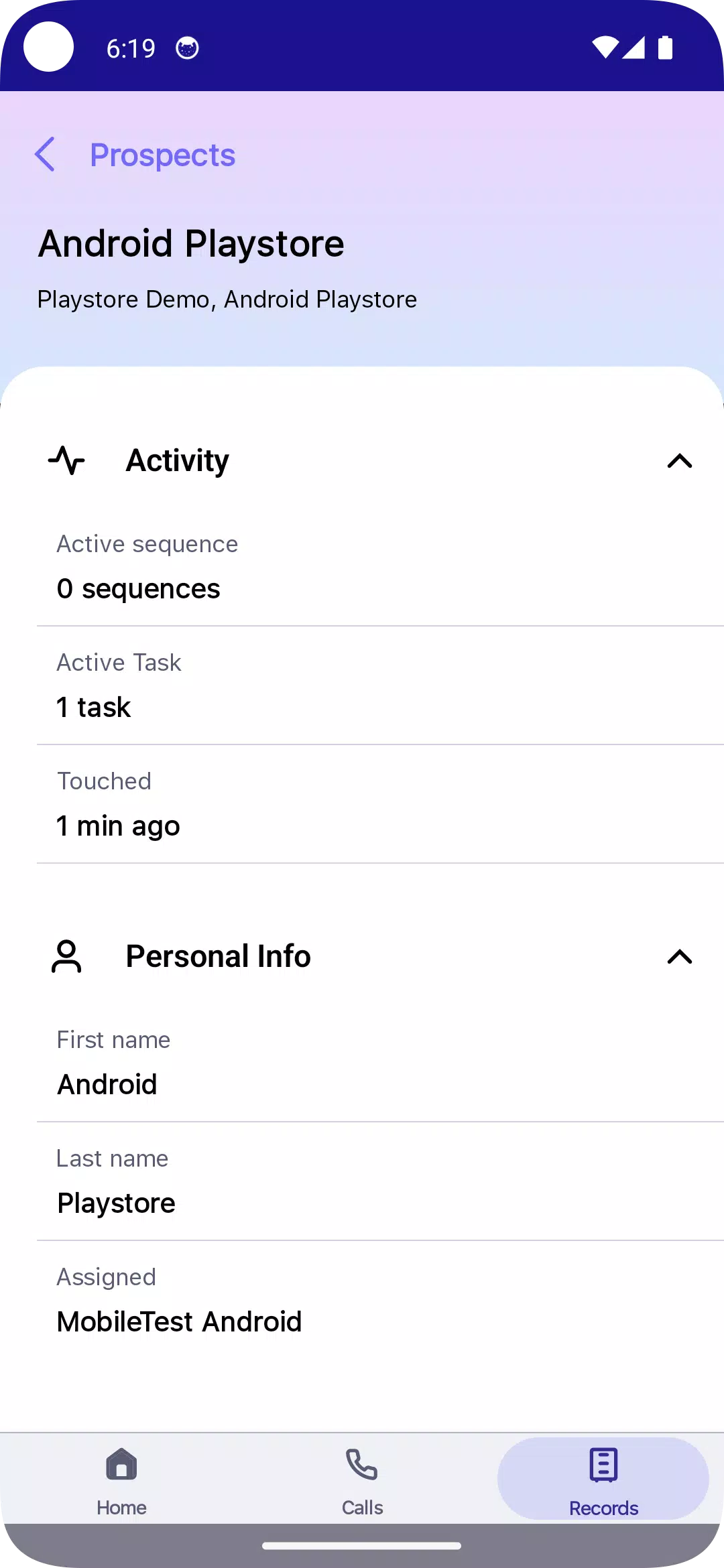 Outreach.iocapturas de pantalla de la aplicación8