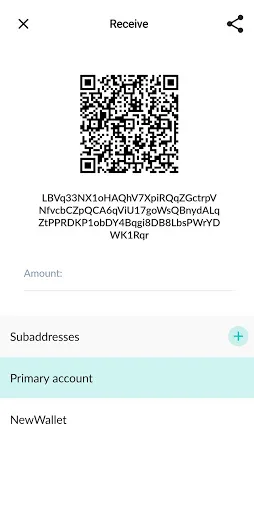 Ảnh chụp màn hình của Oxen Wallet