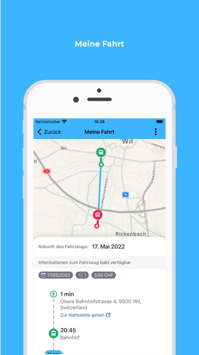 Tangkapan skrin SALÜ, Shuttle für Wil