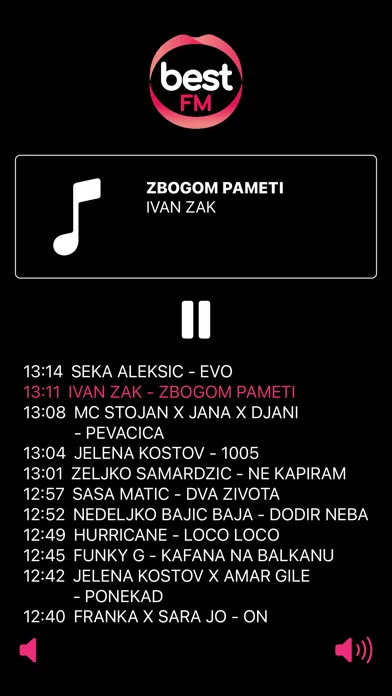 Capturas de tela do BestFM Slovenia