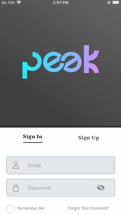 Capturas de pantalla de The Peek App