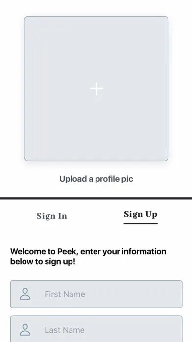 Capturas de pantalla de The Peek App