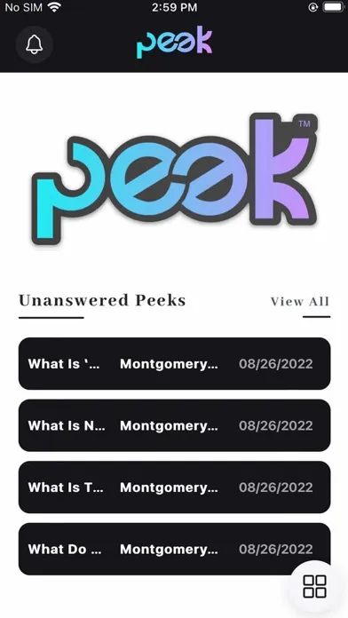 Capturas de pantalla de The Peek App