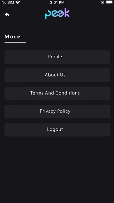 Capturas de pantalla de The Peek App