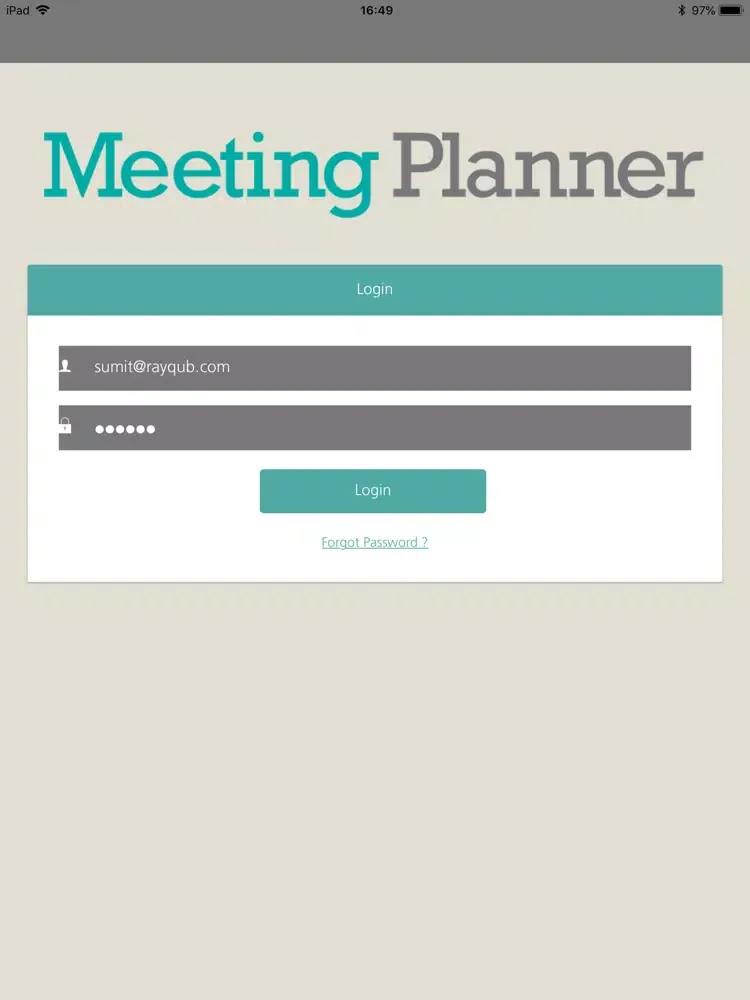 Screenshot di Meeting Plan iPad 