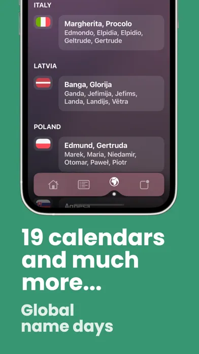 Name day - calendar Ekran Görüntüleri
