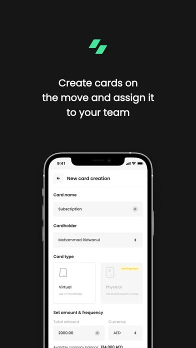 Pluto Card App Screenshots