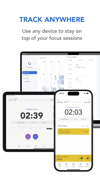 Скриншоты Pointron - Focus time tracker