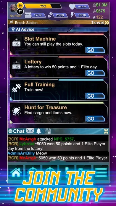 Capturas de pantalla de Pirates of Procyon - Text RPG