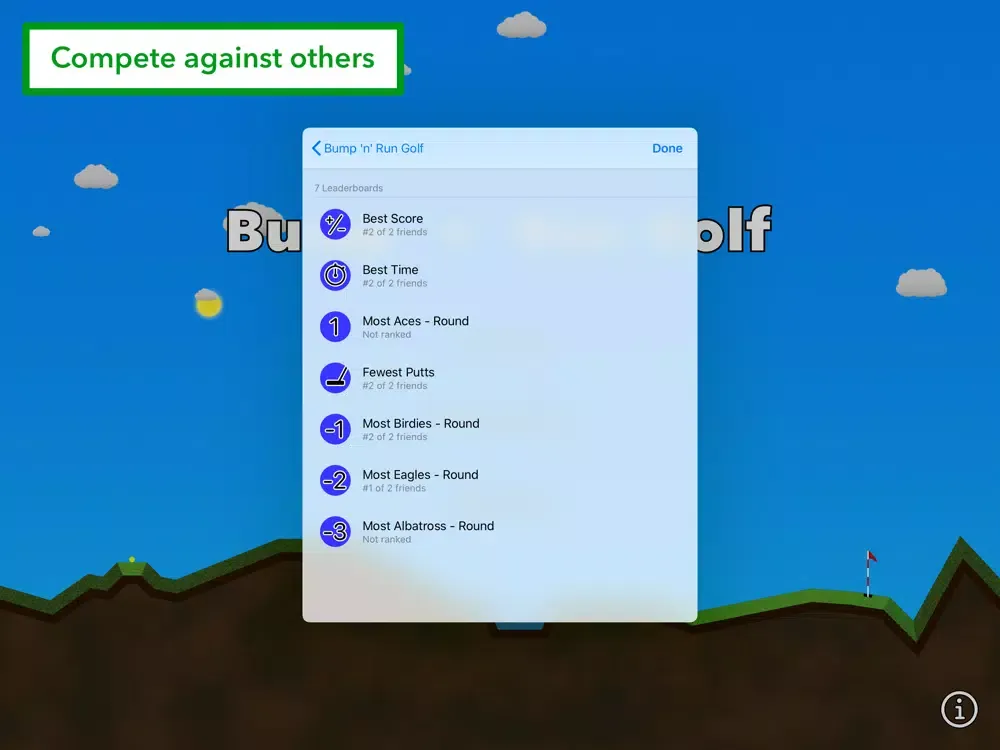 Captures d'écran de Bump 'n' Run Golf - 2D iPad 