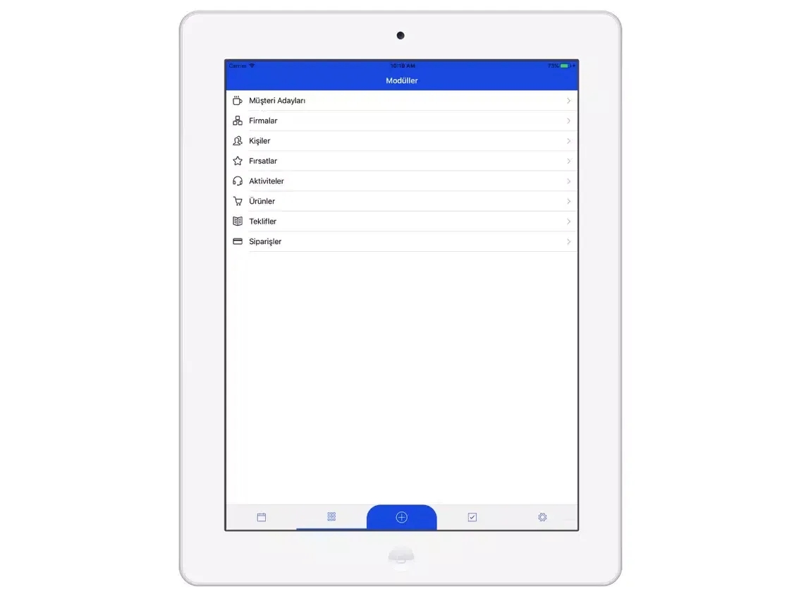 Ofisim CRM Mobil iPad  স্ক্রিনশট