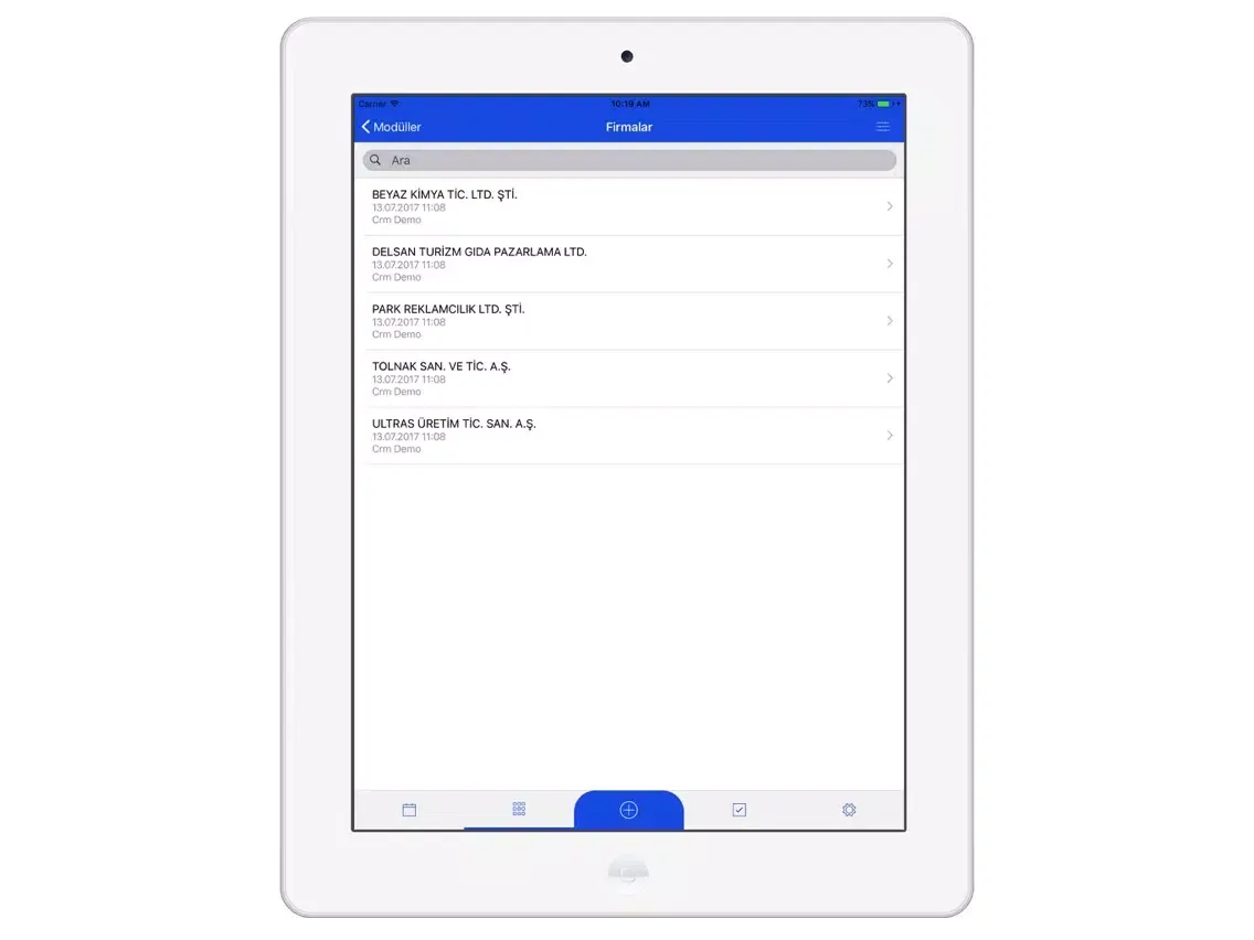 Ofisim CRM Mobil iPad  স্ক্রিনশট