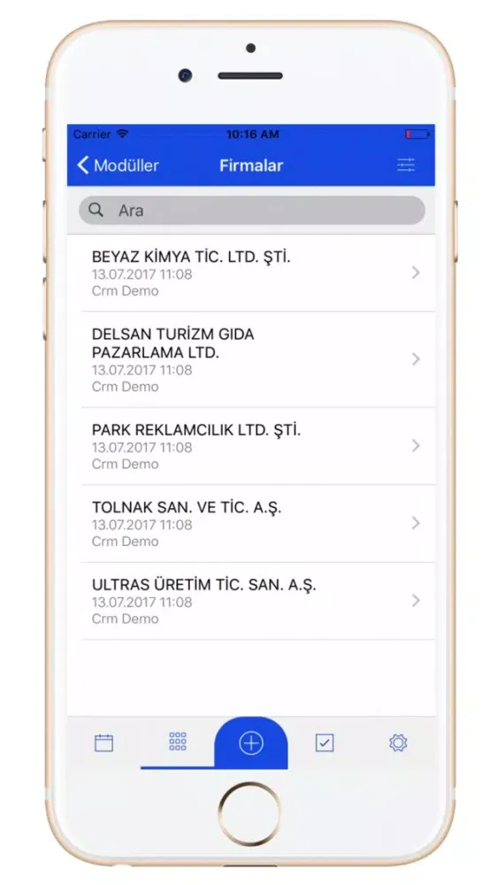 Ofisim CRM Mobil স্ক্রিনশট