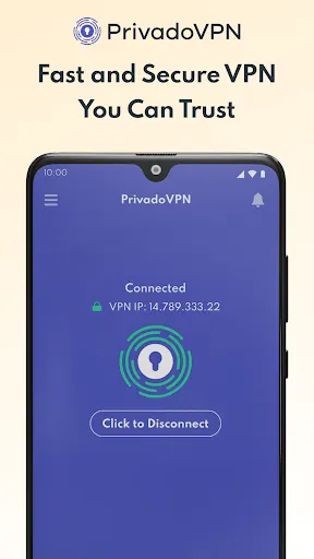 Captures d'écran de PrivadoVPN - VPN App & Proxy