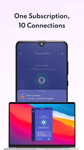 Captures d'écran de PrivadoVPN - VPN App & Proxy