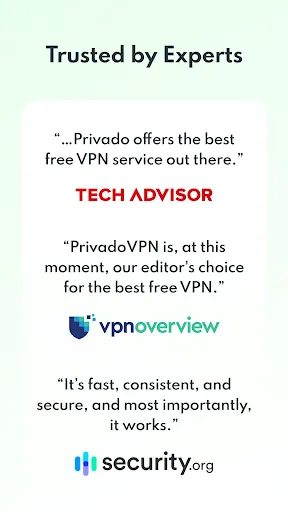Captures d'écran de PrivadoVPN - VPN App & Proxy