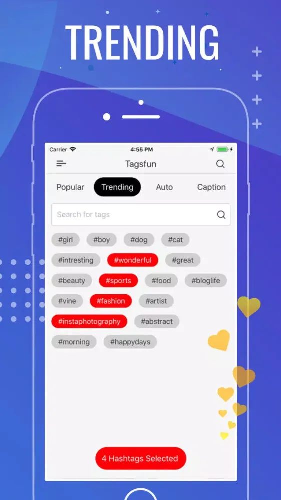 Tangkapan layar TagsFun - Best Tags Caption