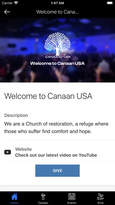Ảnh chụp màn hình của Canaan Church Miami