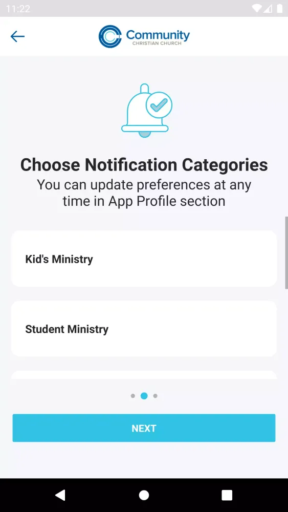 Capturas de pantalla de Community Christian Church App