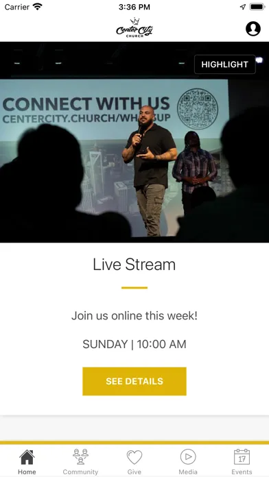 Ảnh chụp màn hình của Center City Church Charlotte