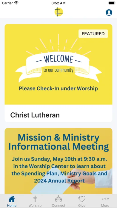 Ảnh chụp màn hình của Christ Lutheran Church CLCOP