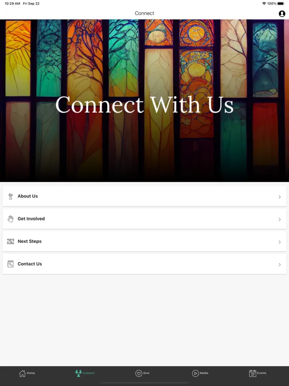 Capturas de tela do Christ the King Anglican iPad 