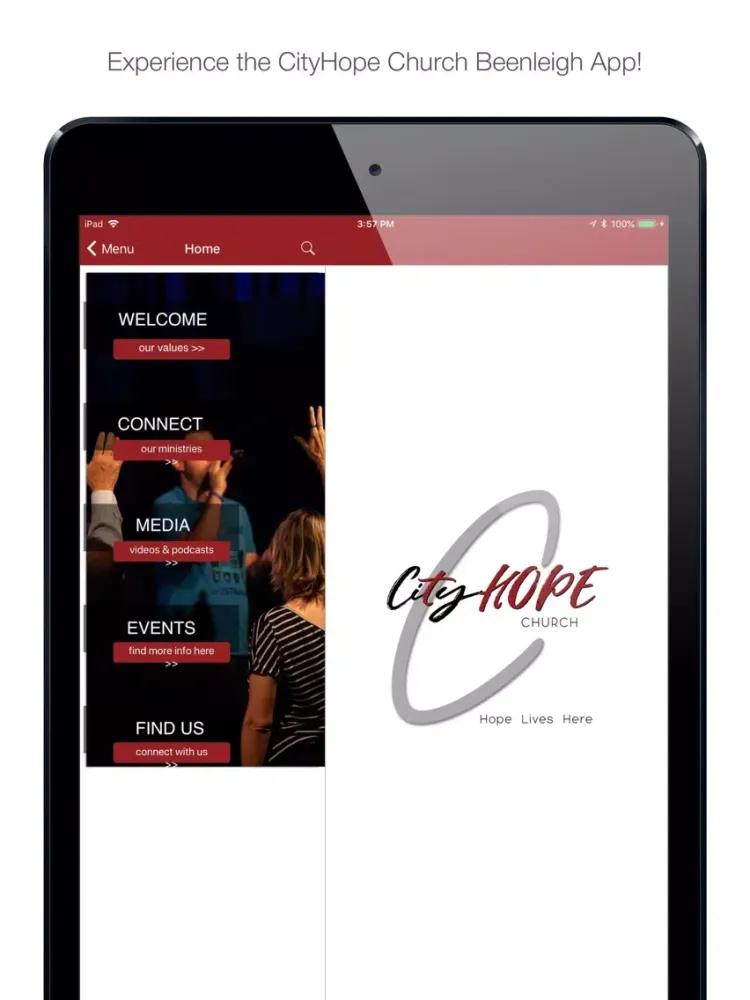Zrzuty ekranu CityHope Church Beenleigh iPad 