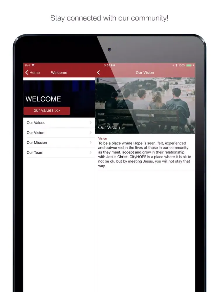 Zrzuty ekranu CityHope Church Beenleigh iPad 