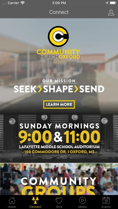 Capturas de tela do Community Church Oxford