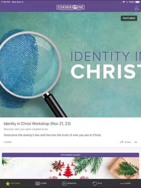 تصاویر Cornerstone Church Markham iPad 