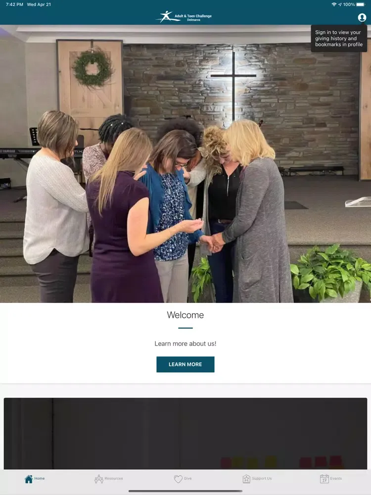 Delmarva Adult &Teen Challenge iPad  Screenshots