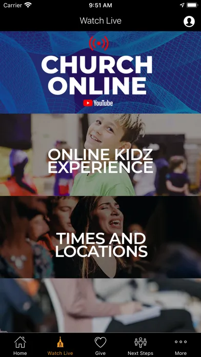 ภาพหน้าจอของ eChurch Global