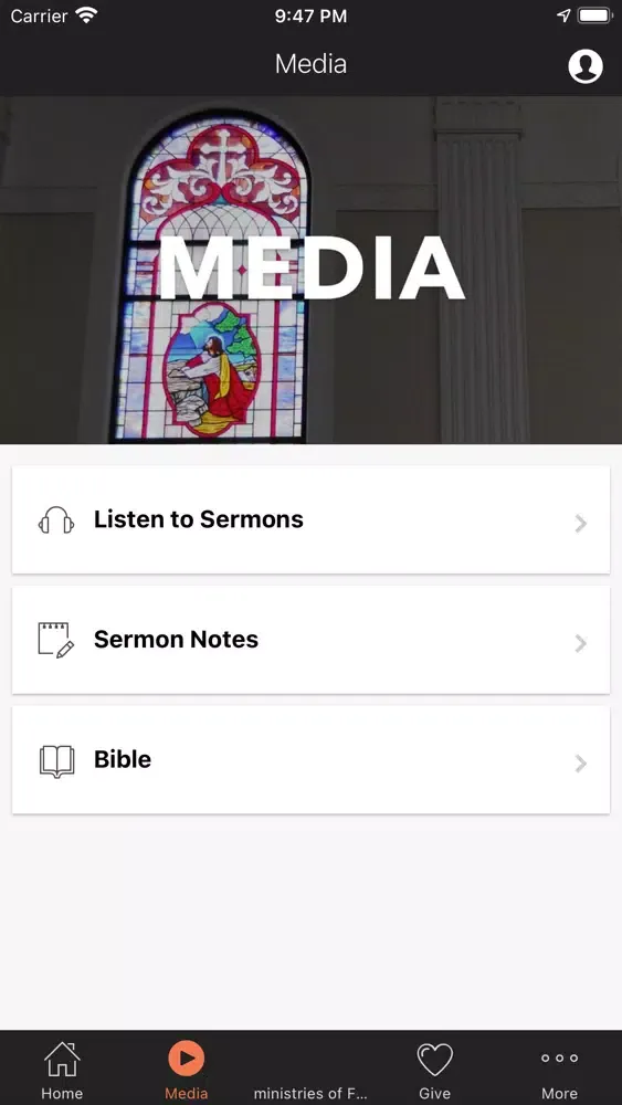 Tangkapan skrin First Baptist Church Hope