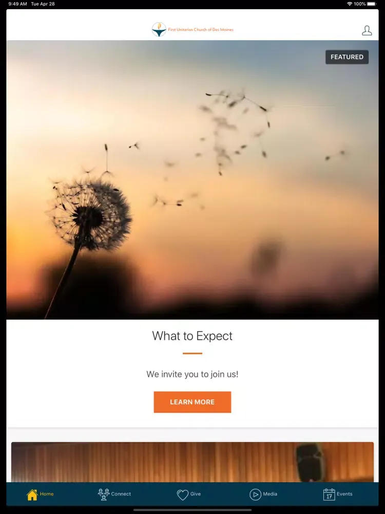 First Unitarian Des Moines iPad  Screenshots