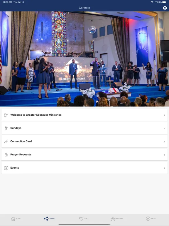 Greater Ebenezer Ministries iPad  Screenshots